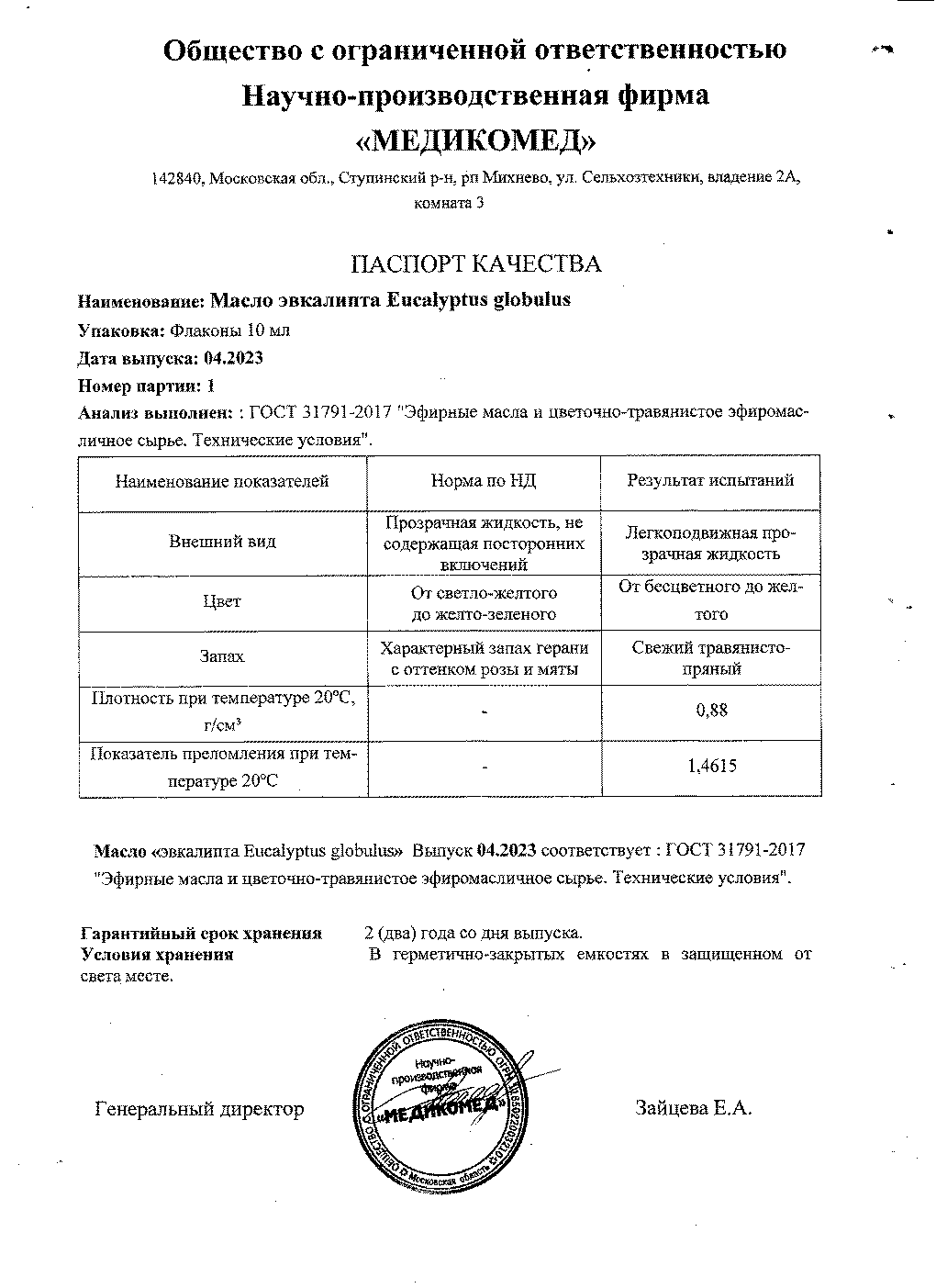 Паспорт №042023